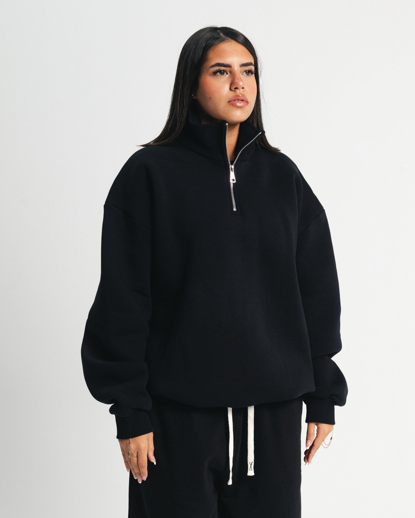 Black Quarter-Zip