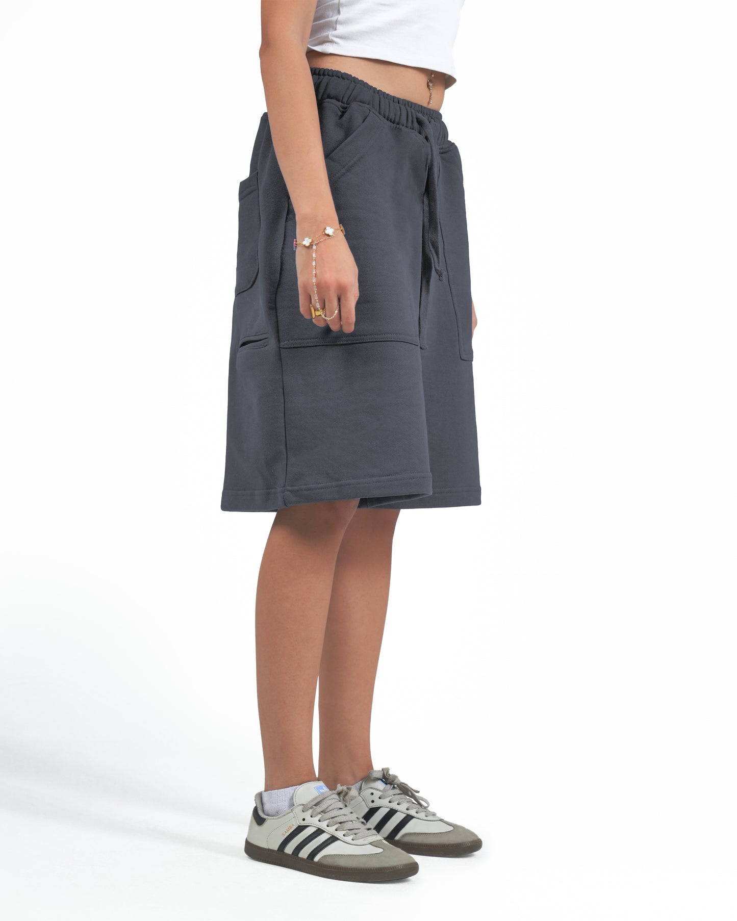 Gray Oversize Short