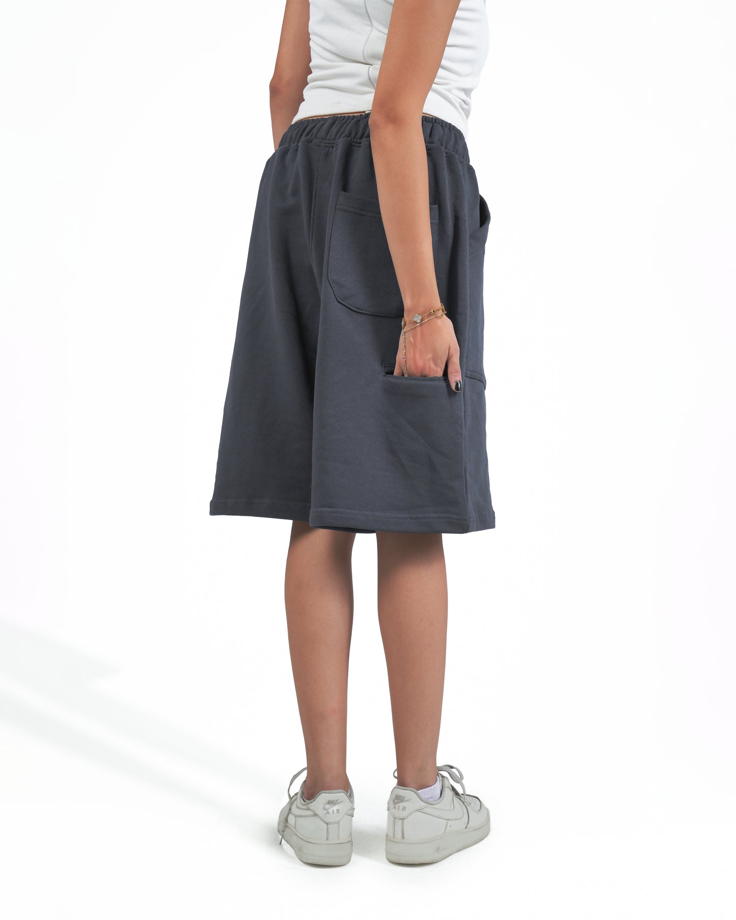Gray Oversize Short
