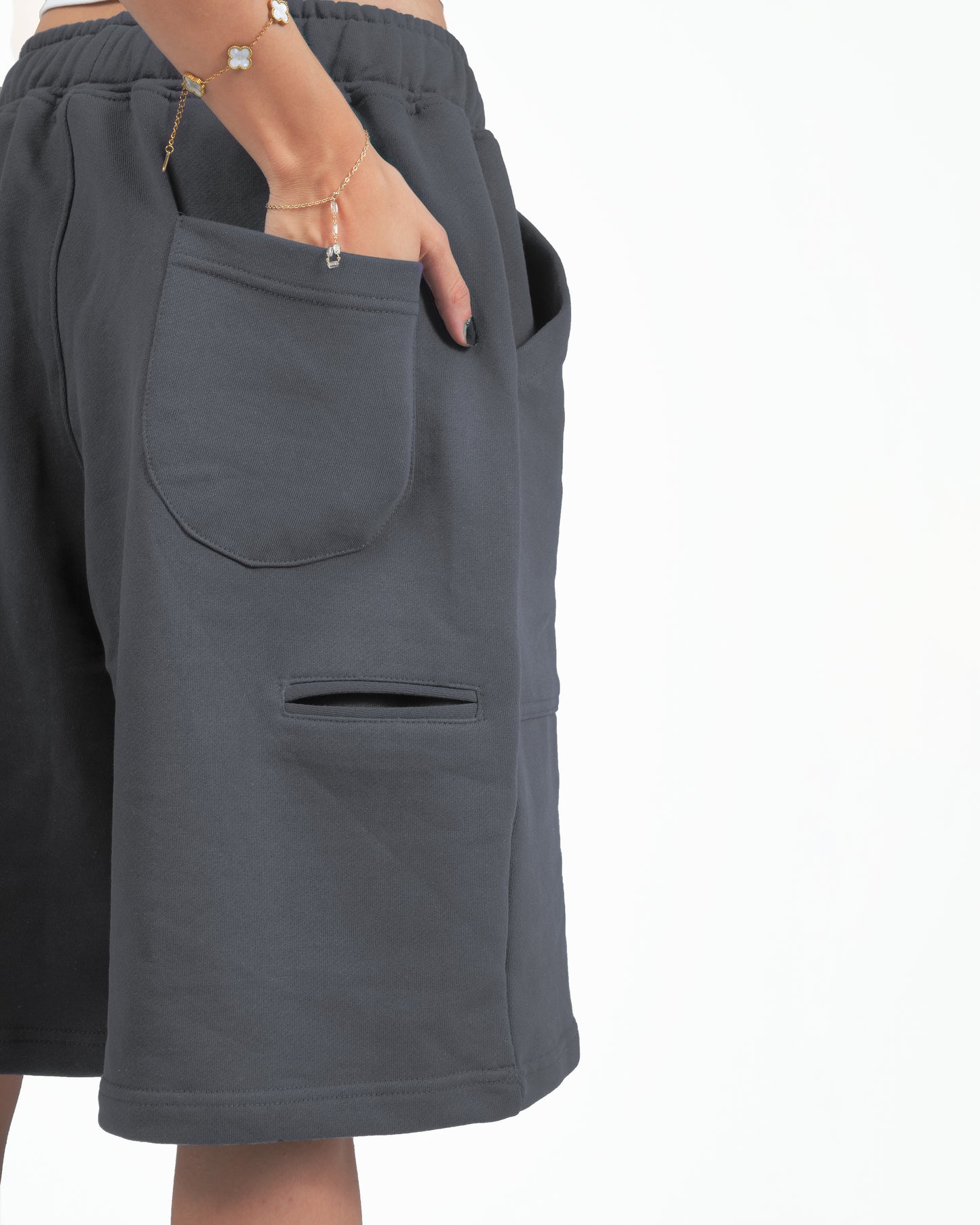 Gray Oversize Short