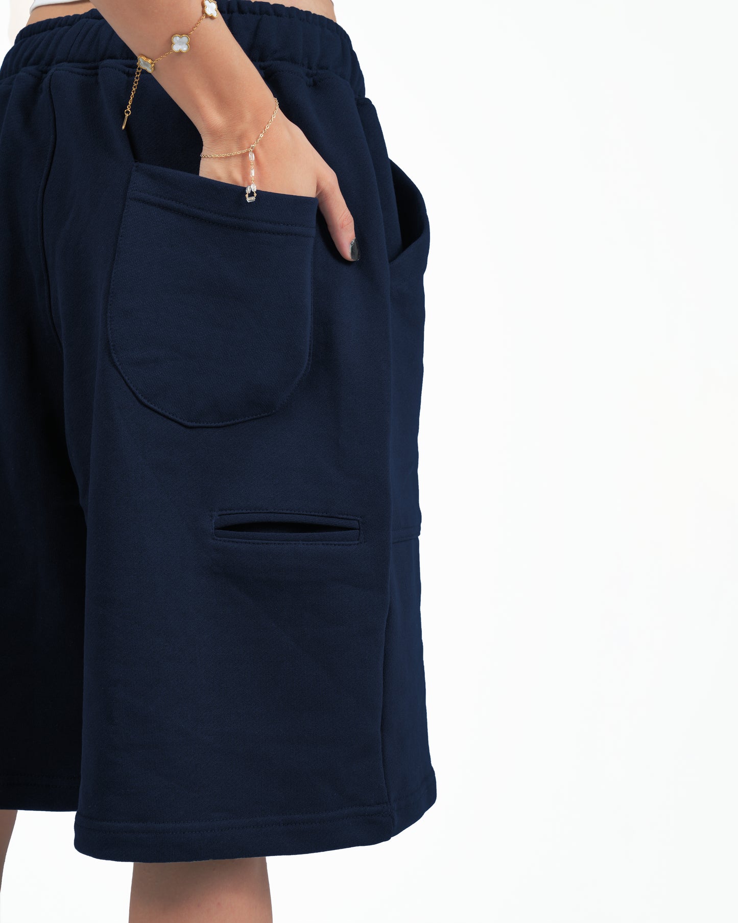 Navy Blue Oversize Short