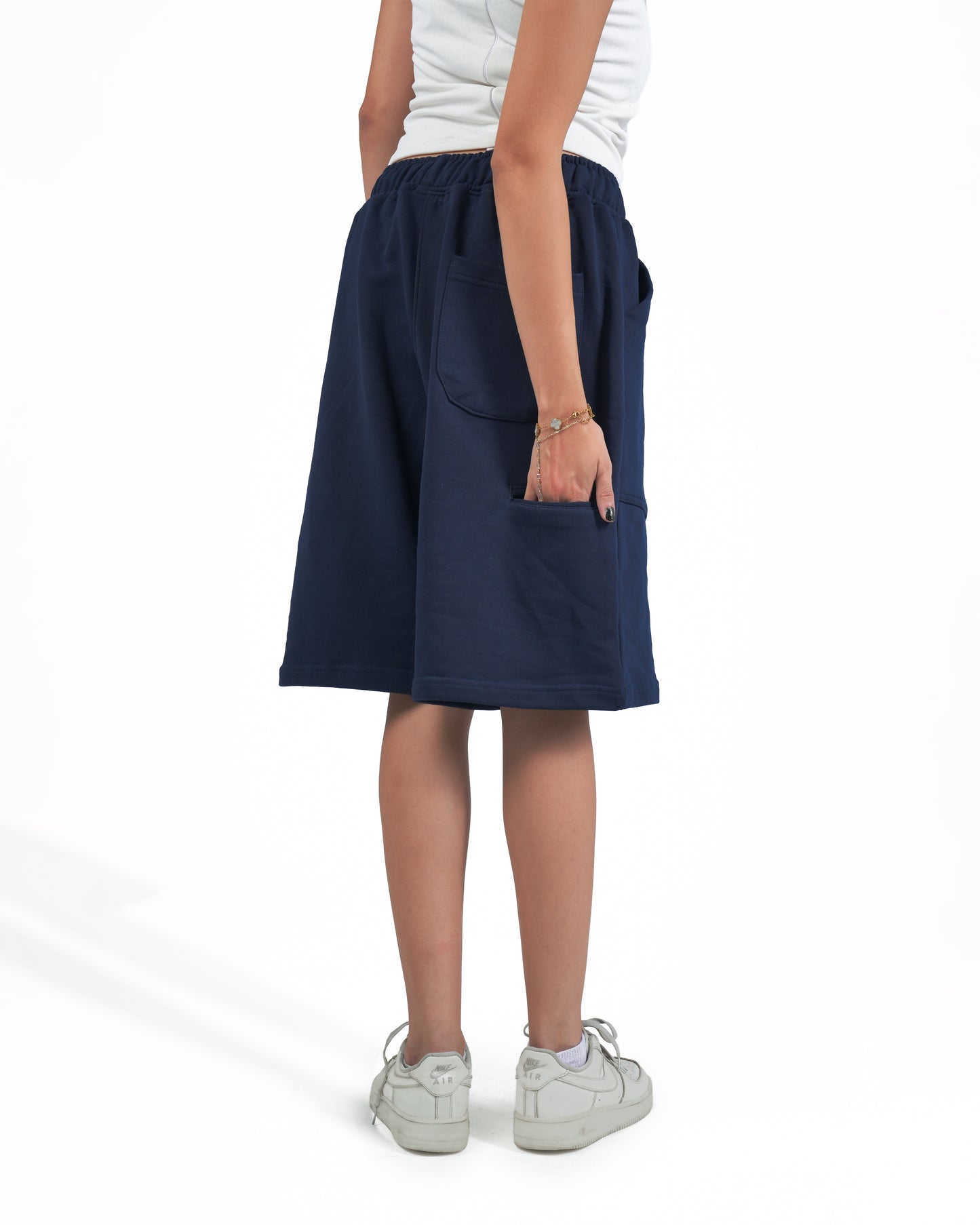 Navy Blue Oversize Short