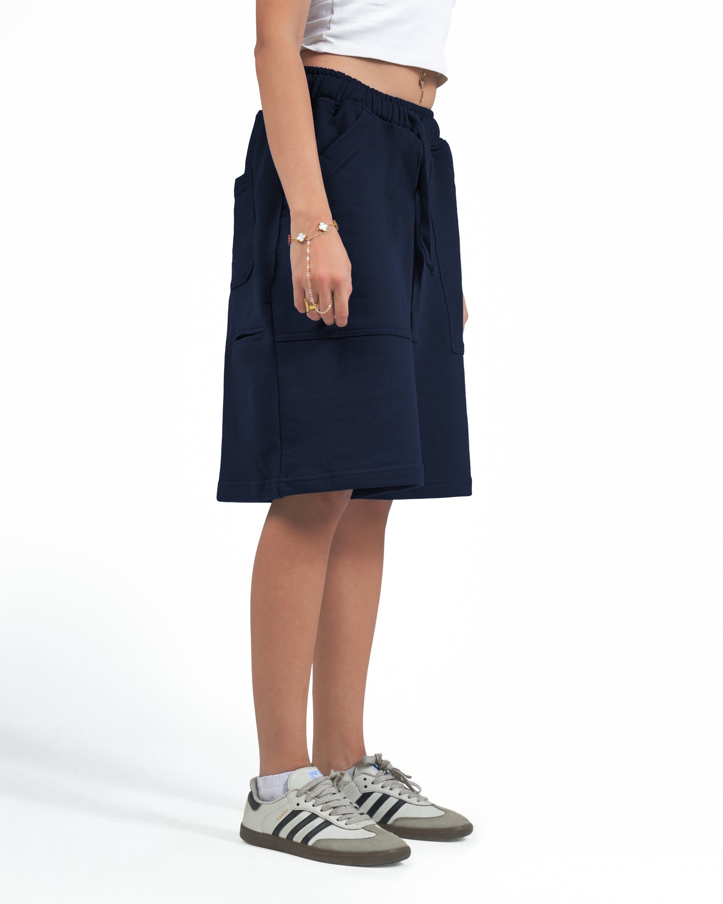 Navy Blue Oversize Short