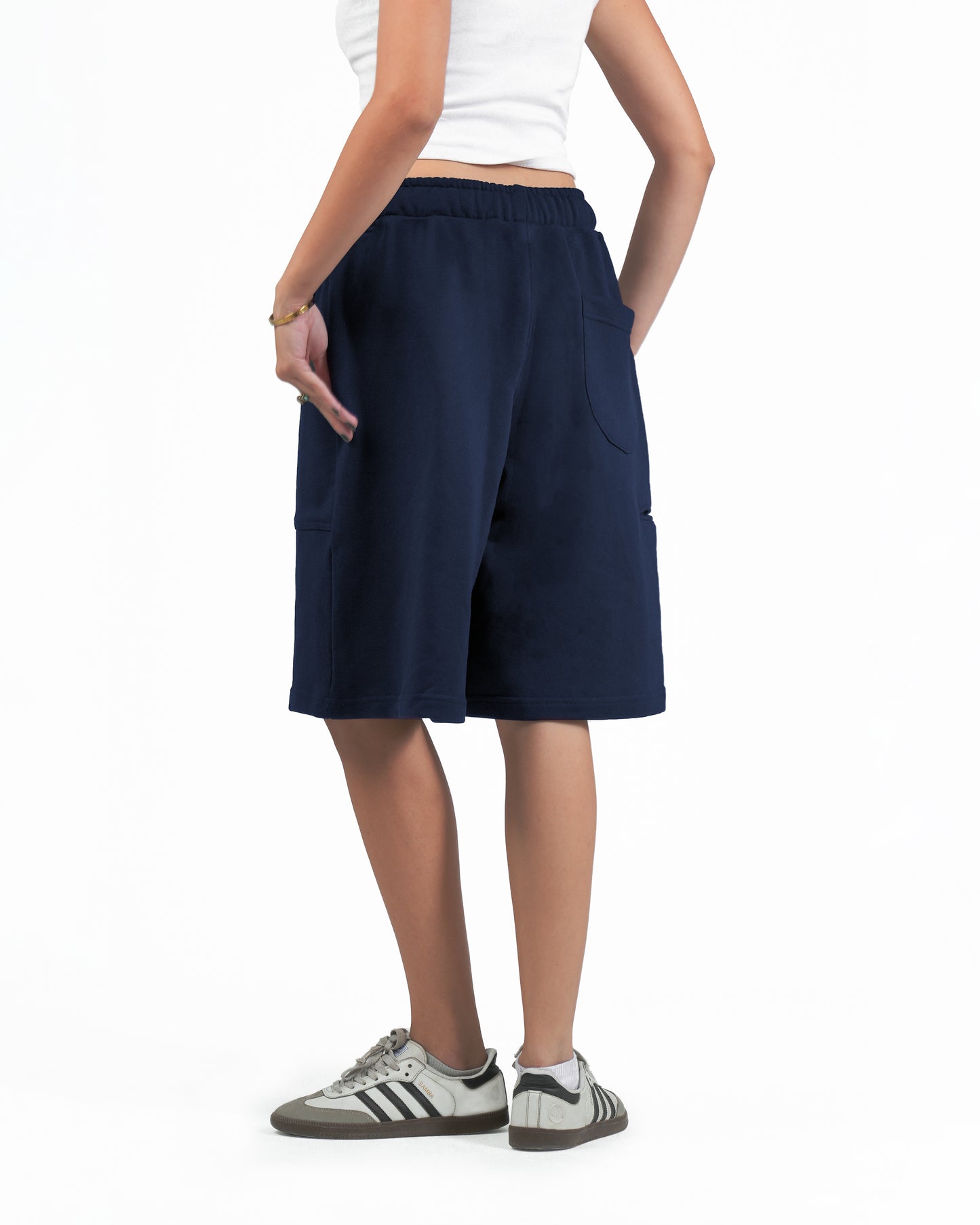Navy Blue Oversize Short