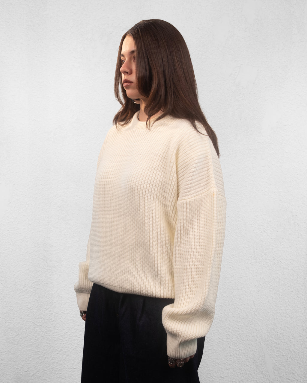 knitted sweater - offwhite