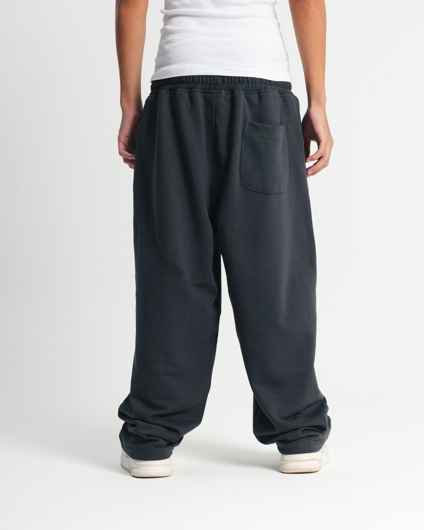 wide leg sweatpants - Iron gray