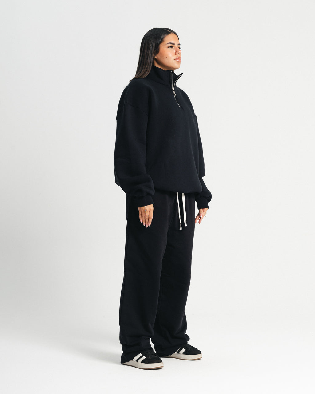 Black Quarter-Zip