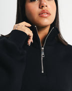 Black Quarter-Zip