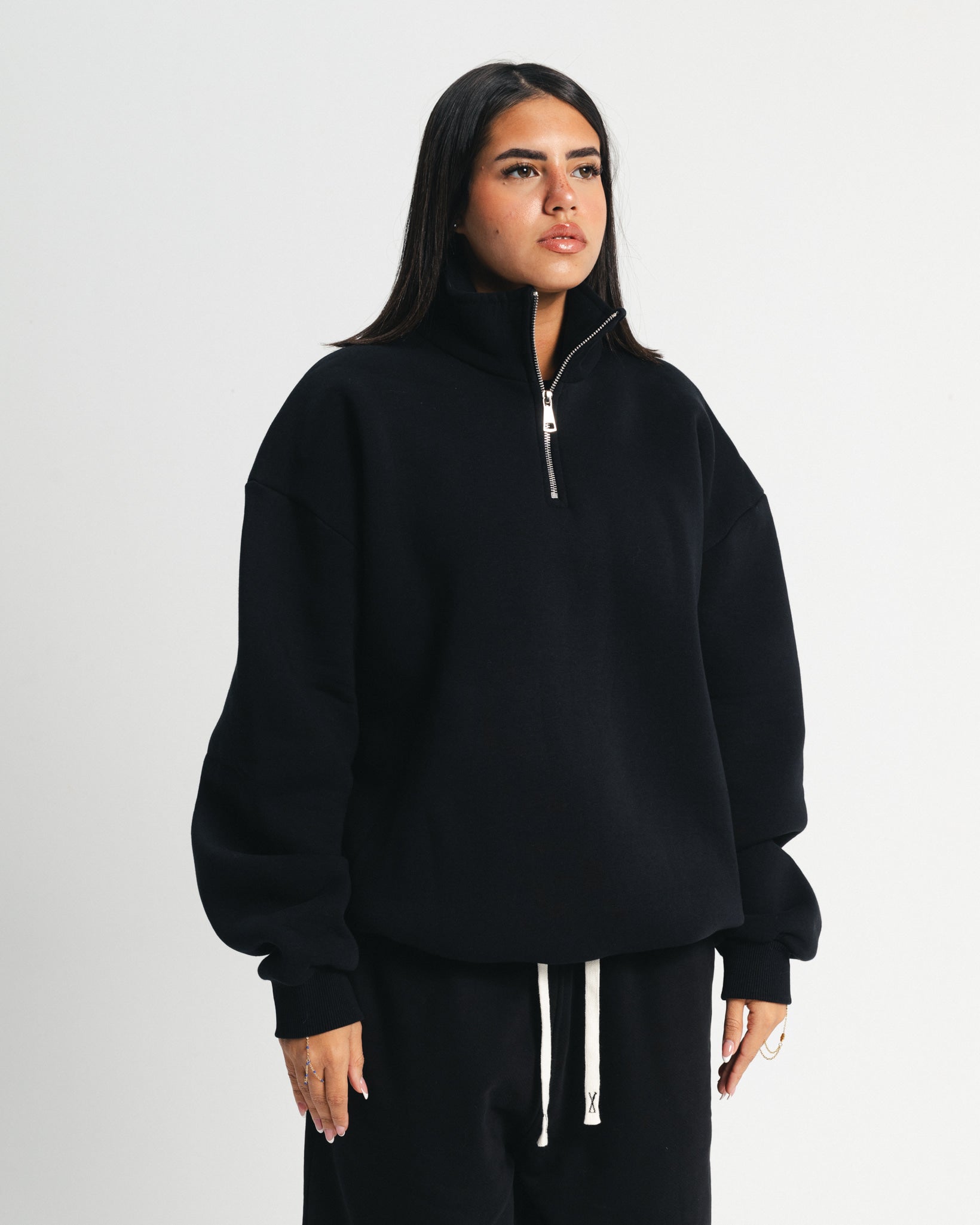 Black Quarter-Zip