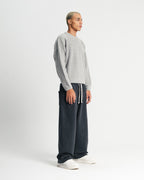 knitted sweater - gray