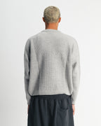 knitted sweater - gray