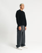 knitted sweater - black