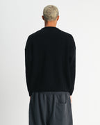 knitted sweater - black