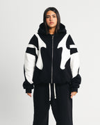 Black Flame Zipper Hoodie