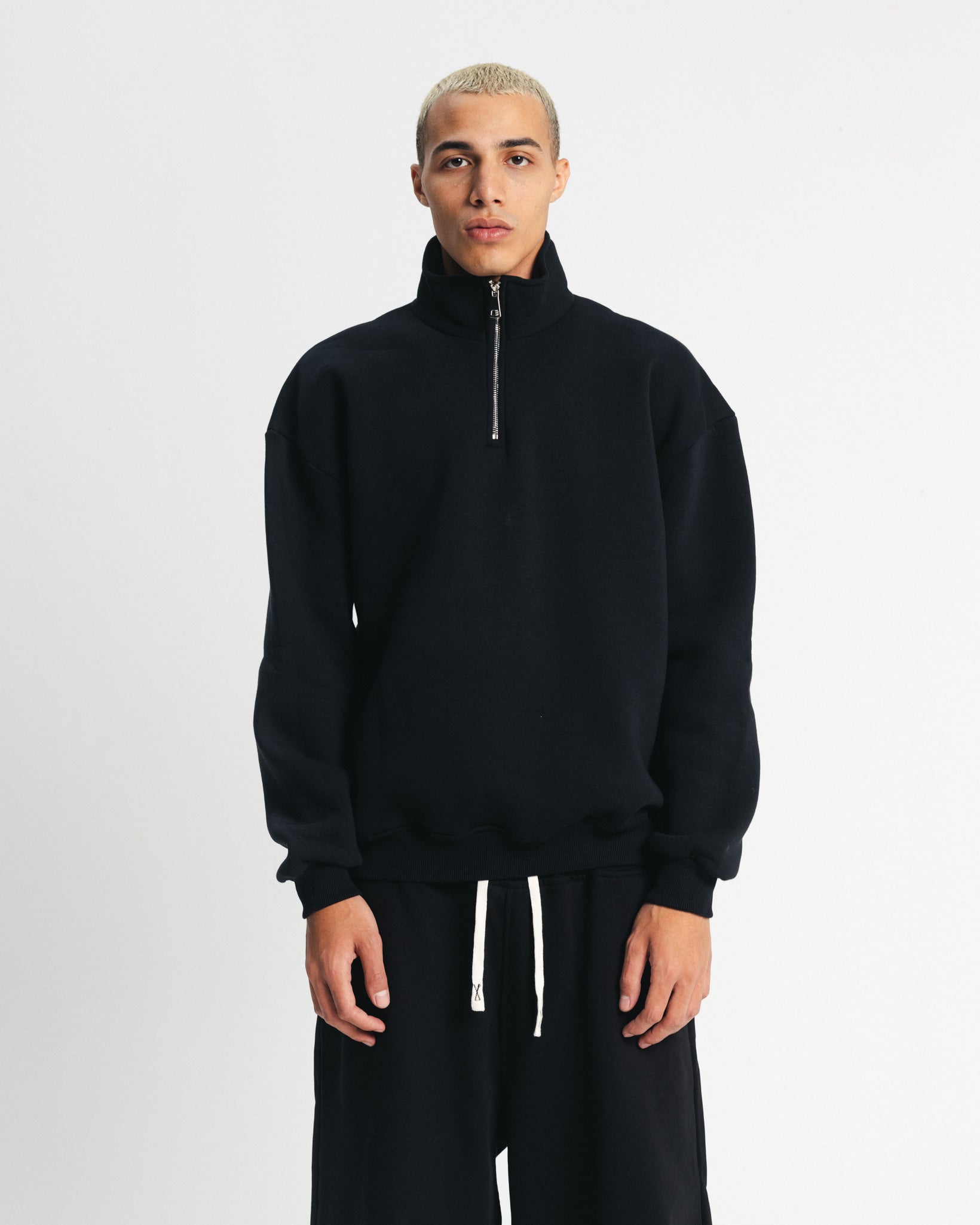 Black Quarter-Zip