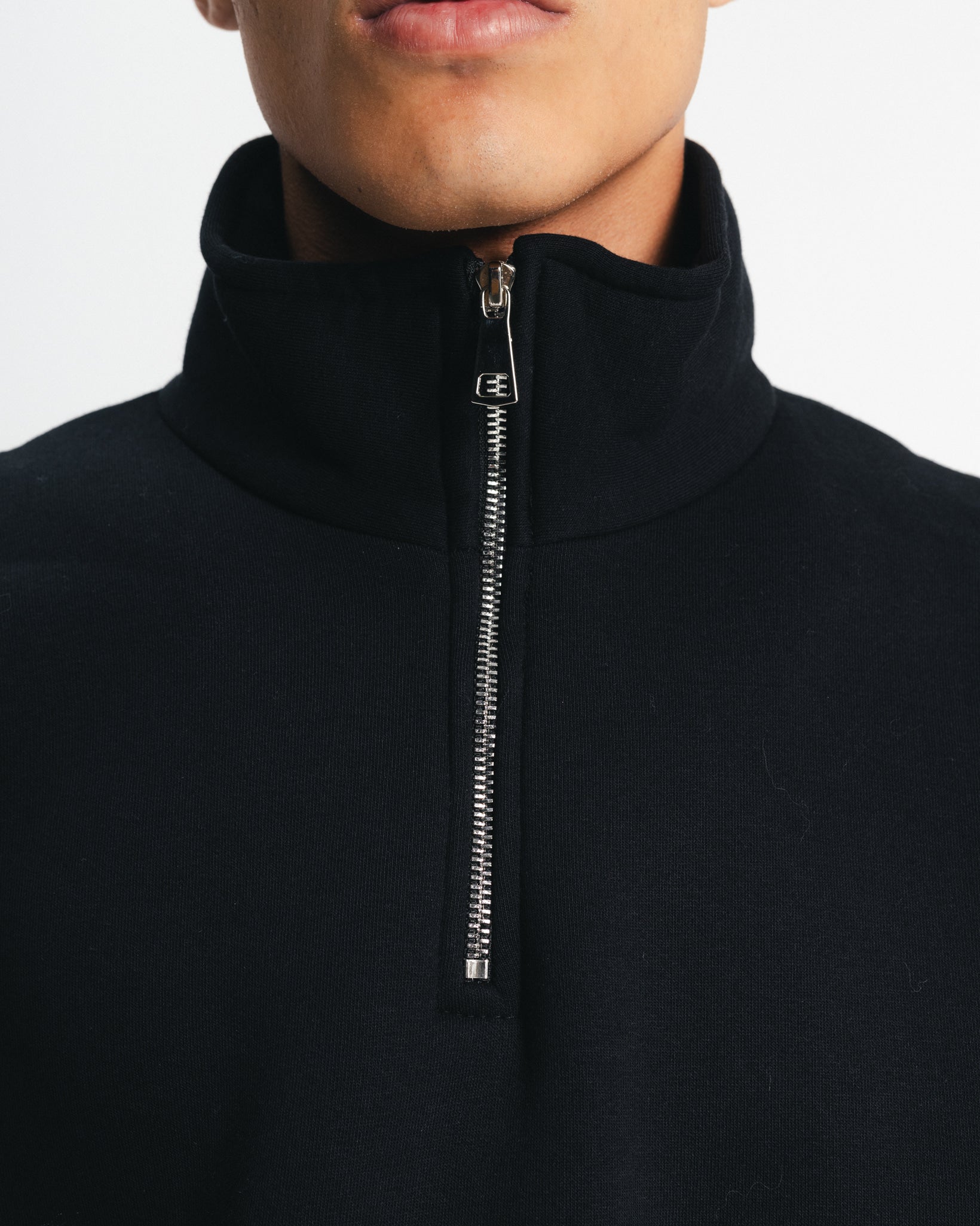 Black Quarter-Zip