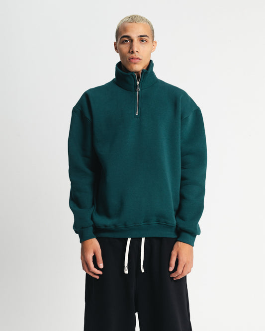 Olive Quarter-Zip
