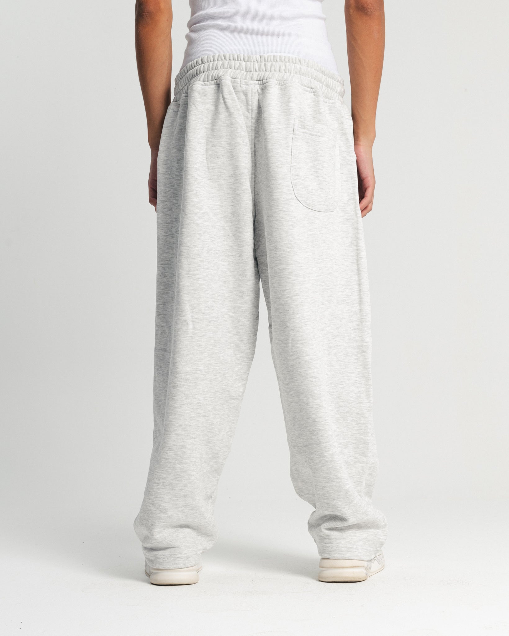 wide leg sweatpants - Light Gray