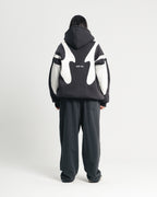 Iron Grey Flame Zipper Hoodie