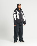 Iron Grey Flame Zipper Hoodie