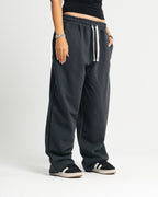 wide leg sweatpants - Iron gray