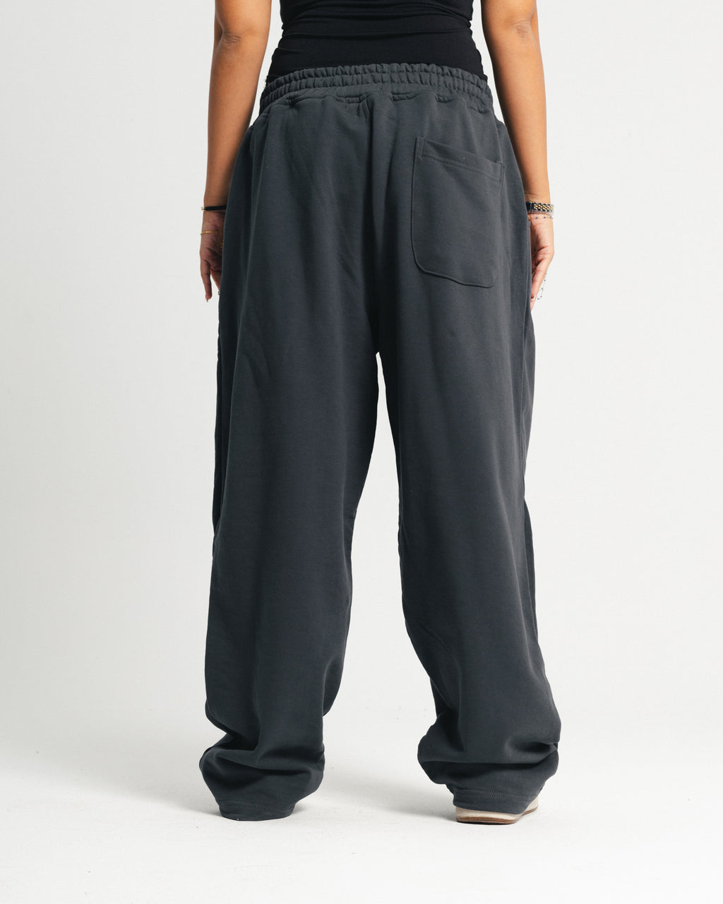 wide leg sweatpants - Iron gray