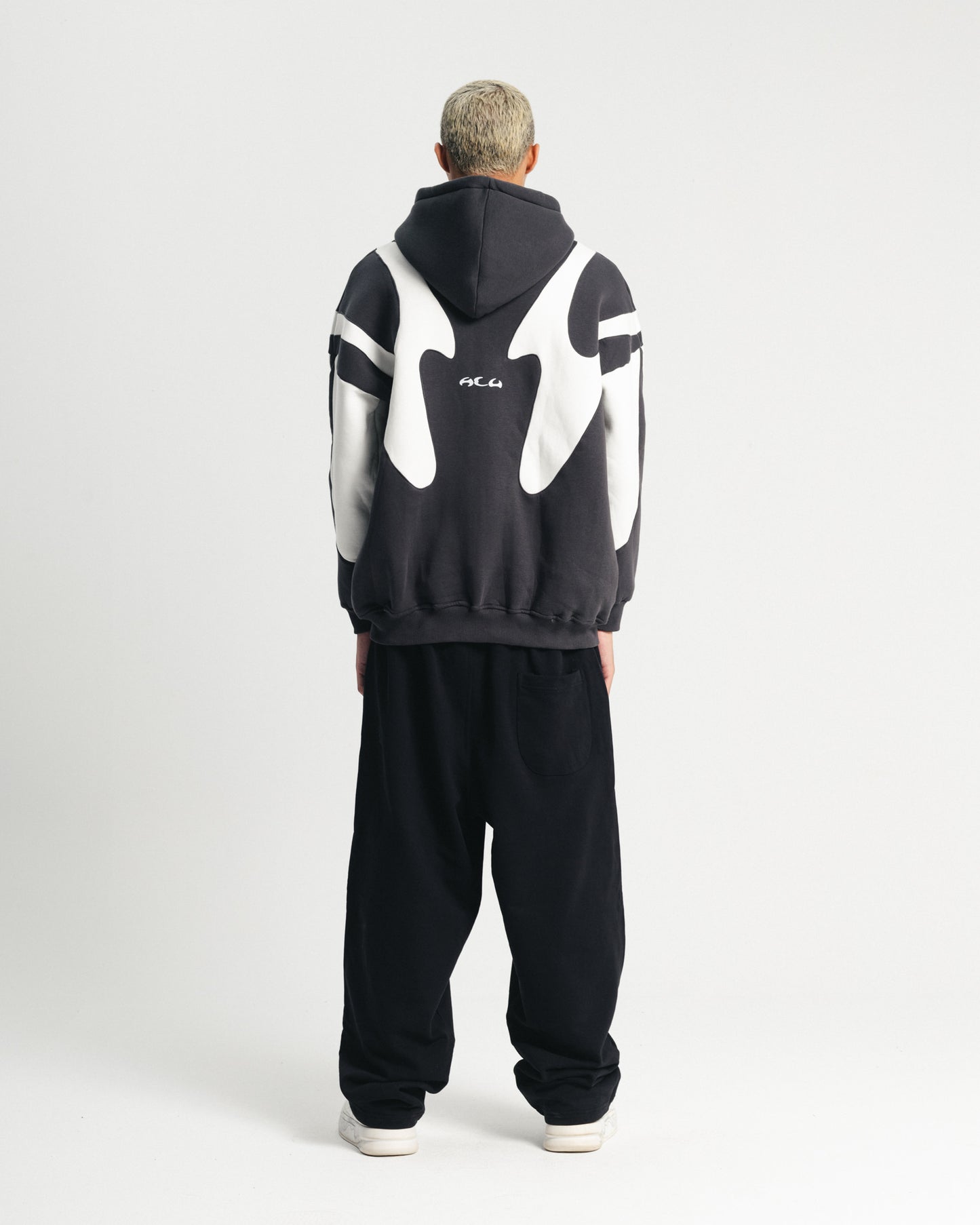 Iron Grey Flame Zipper Hoodie