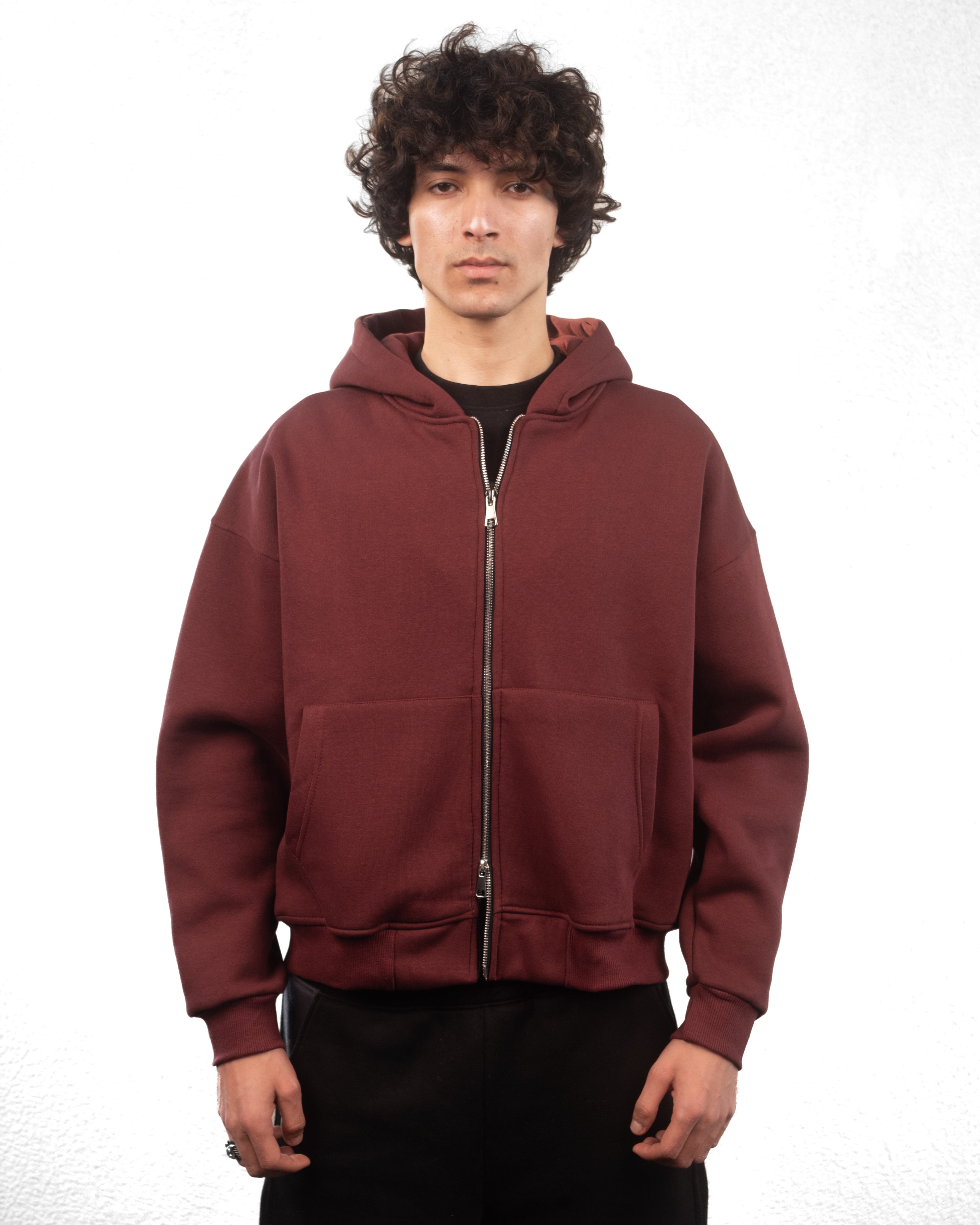 Burgundy Zip-up