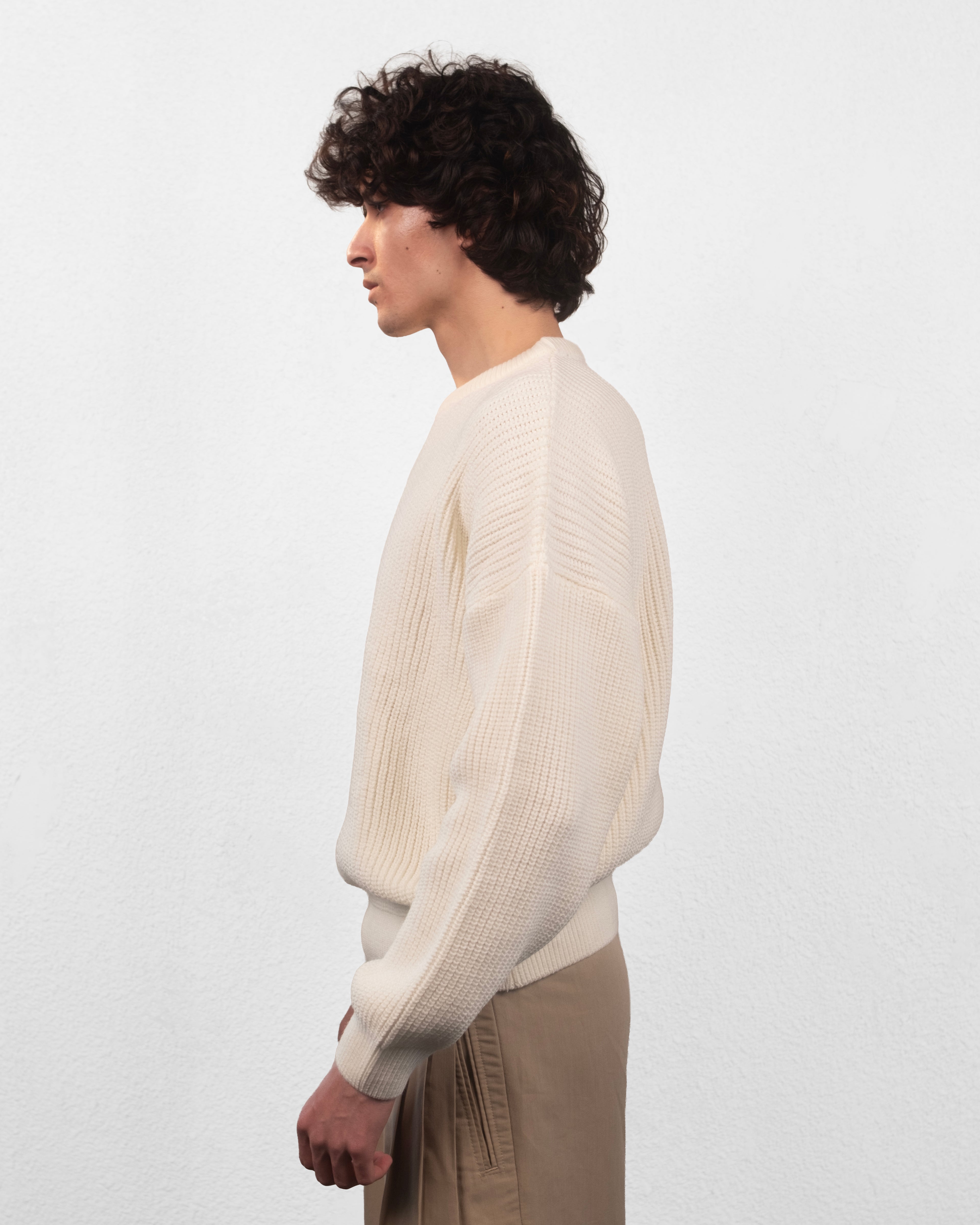 knitted sweater - offwhite