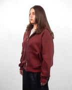 Burgundy Zip-up