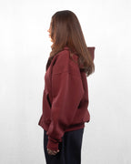 Burgundy Zip-up