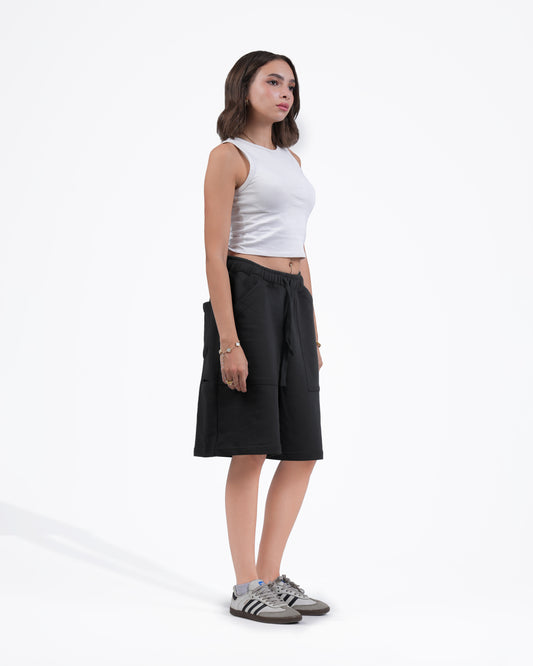 Black Oversize Short