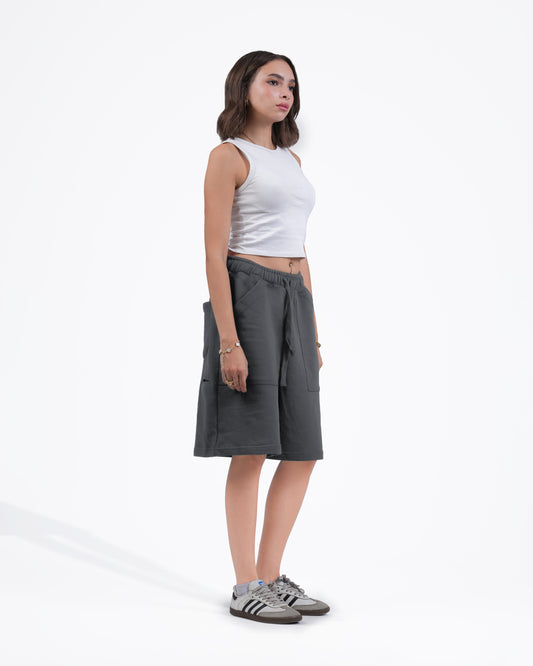 Gray Oversize Short