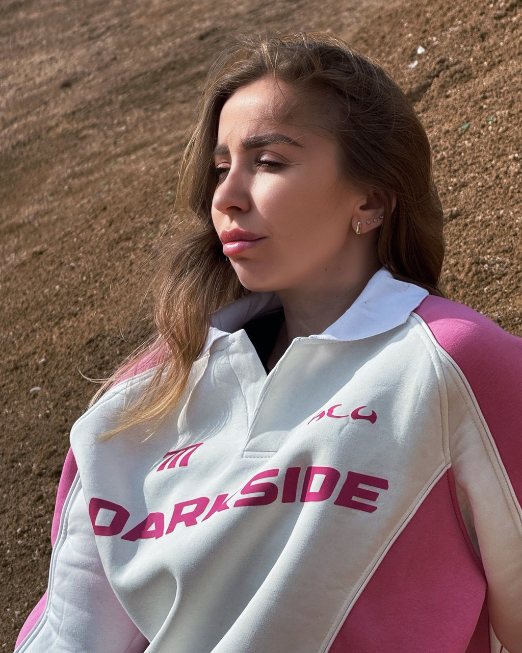 Three 7 Crewneck pink