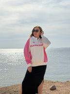 Three 7 Crewneck pink