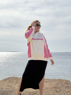 Three 7 Crewneck pink