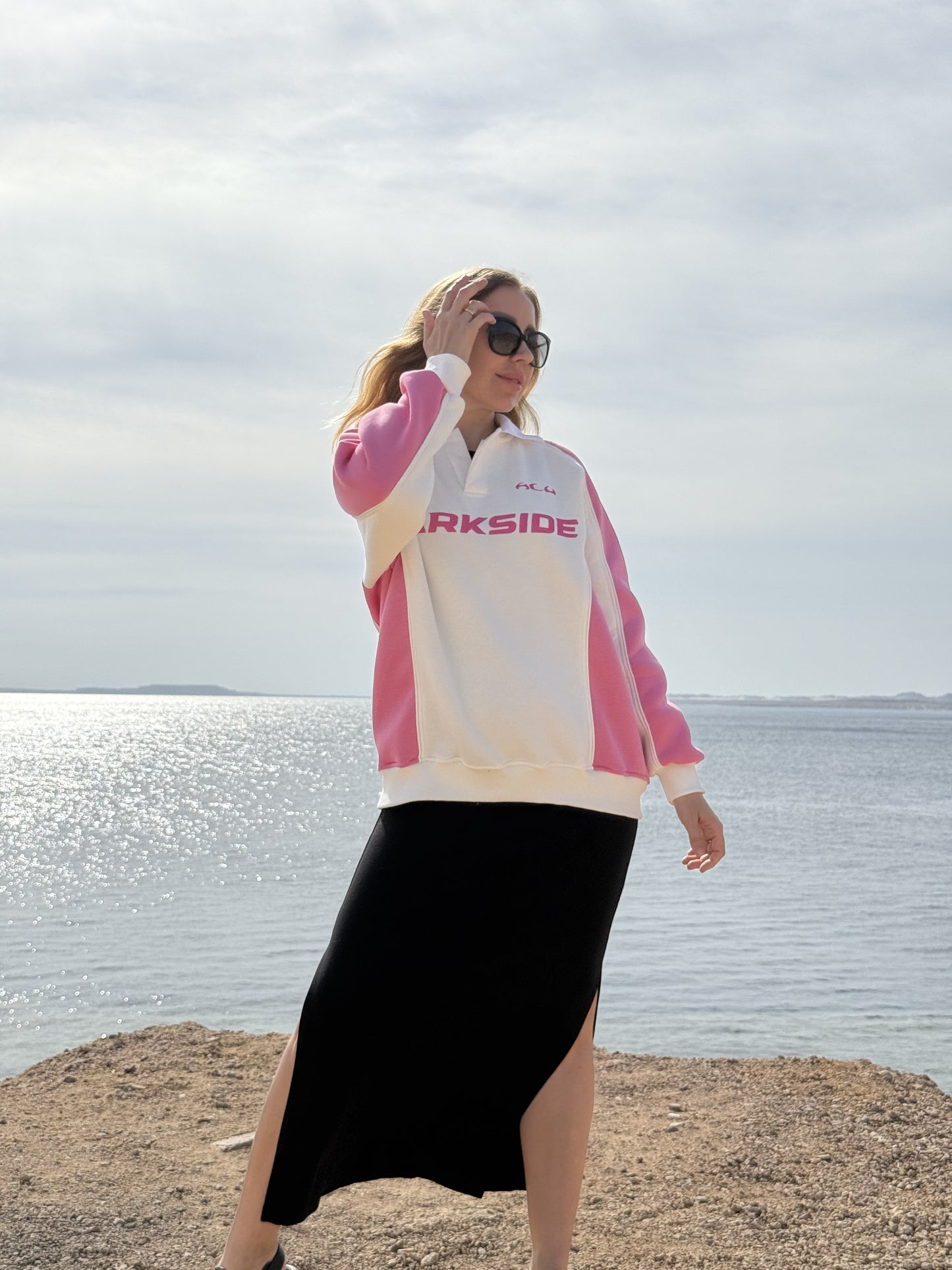 Three 7 Crewneck pink