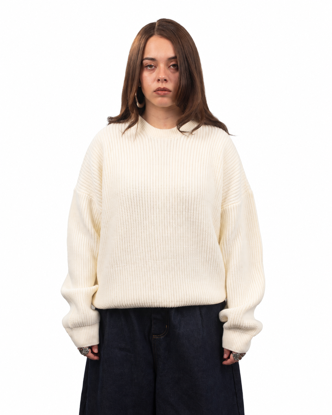 knitted sweater - offwhite