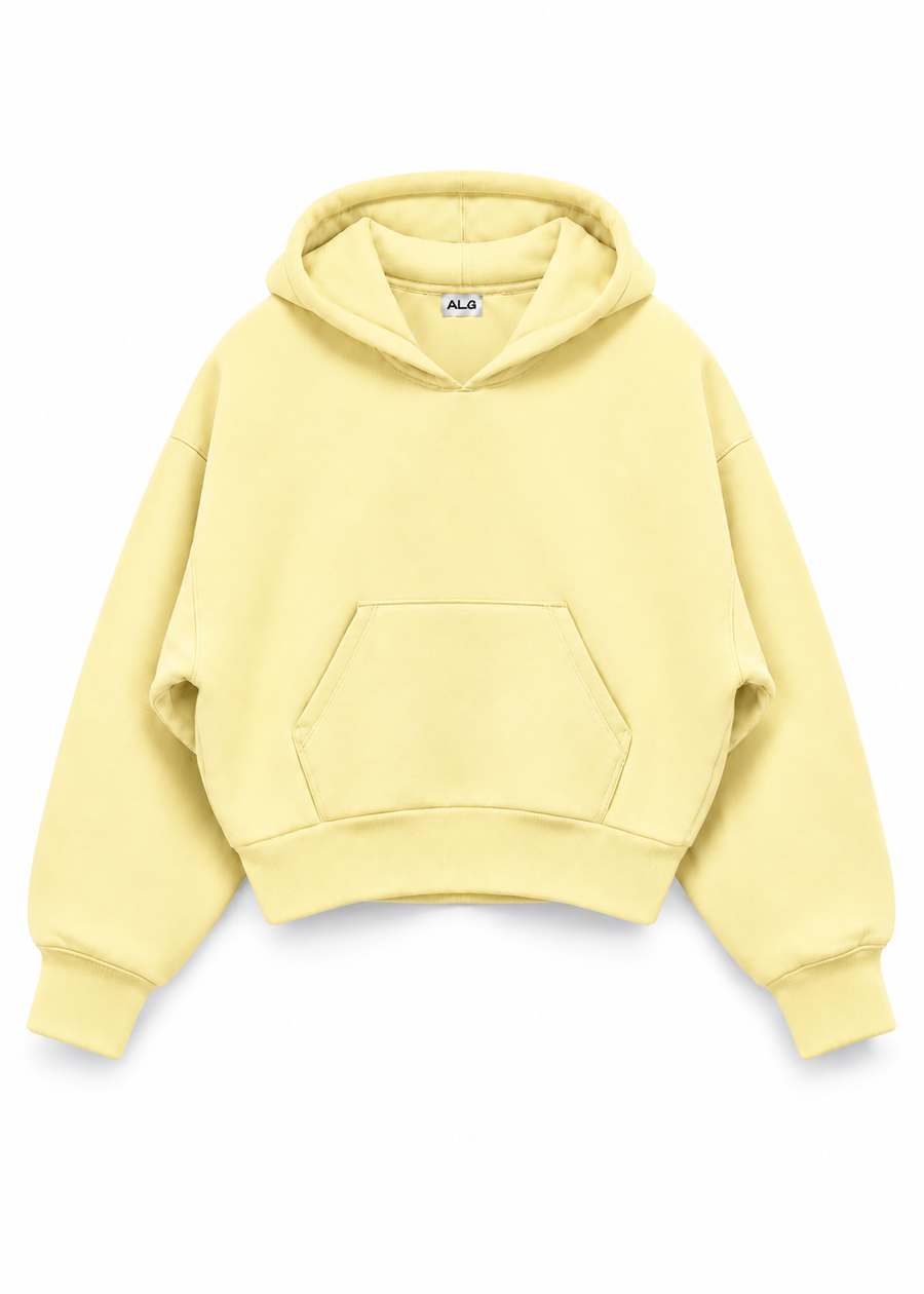 Basic Hoodie — Baby Yellow