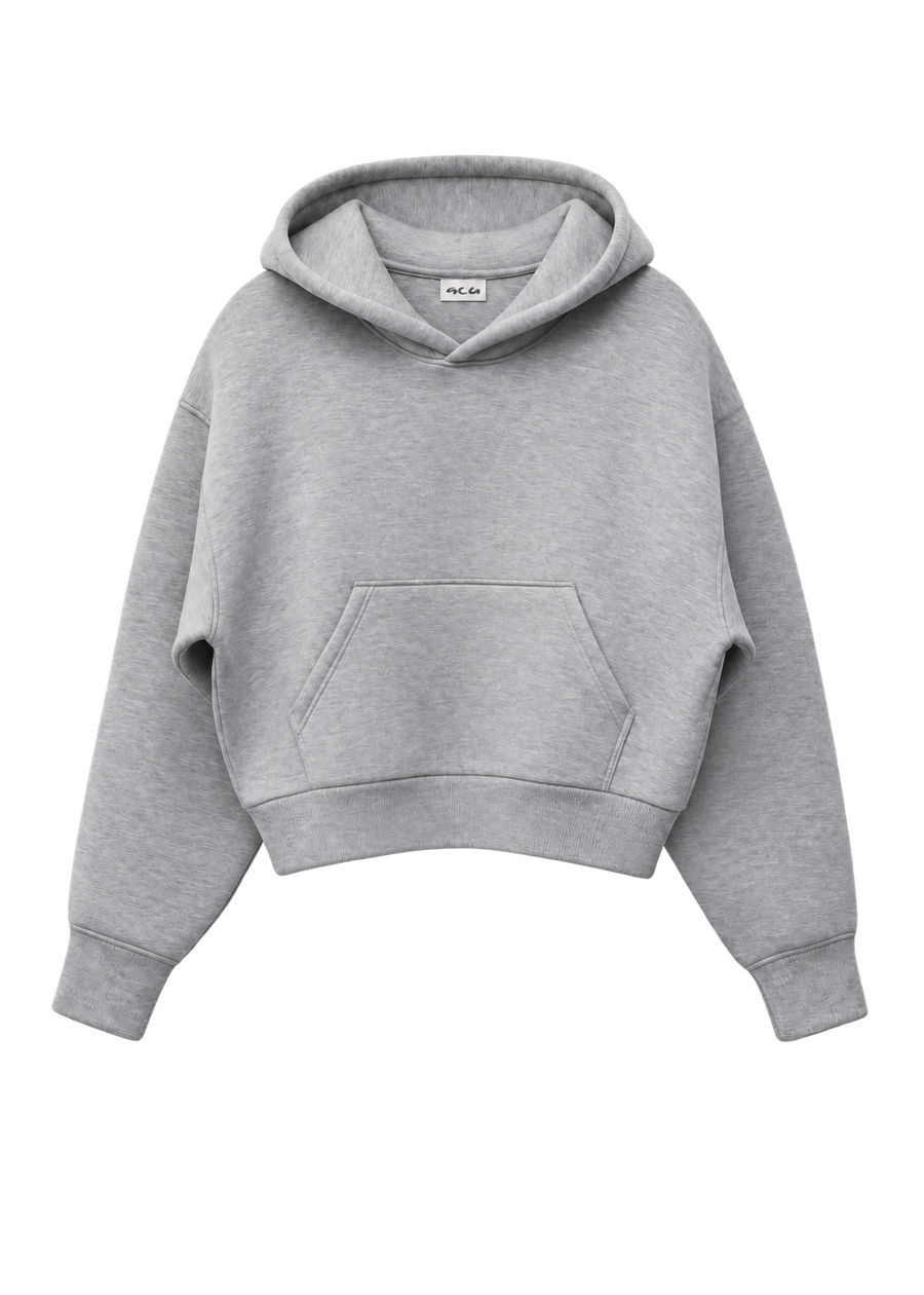 Basic Hoodie — Heather Grey