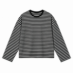 Black Stripe Relaxed Fit