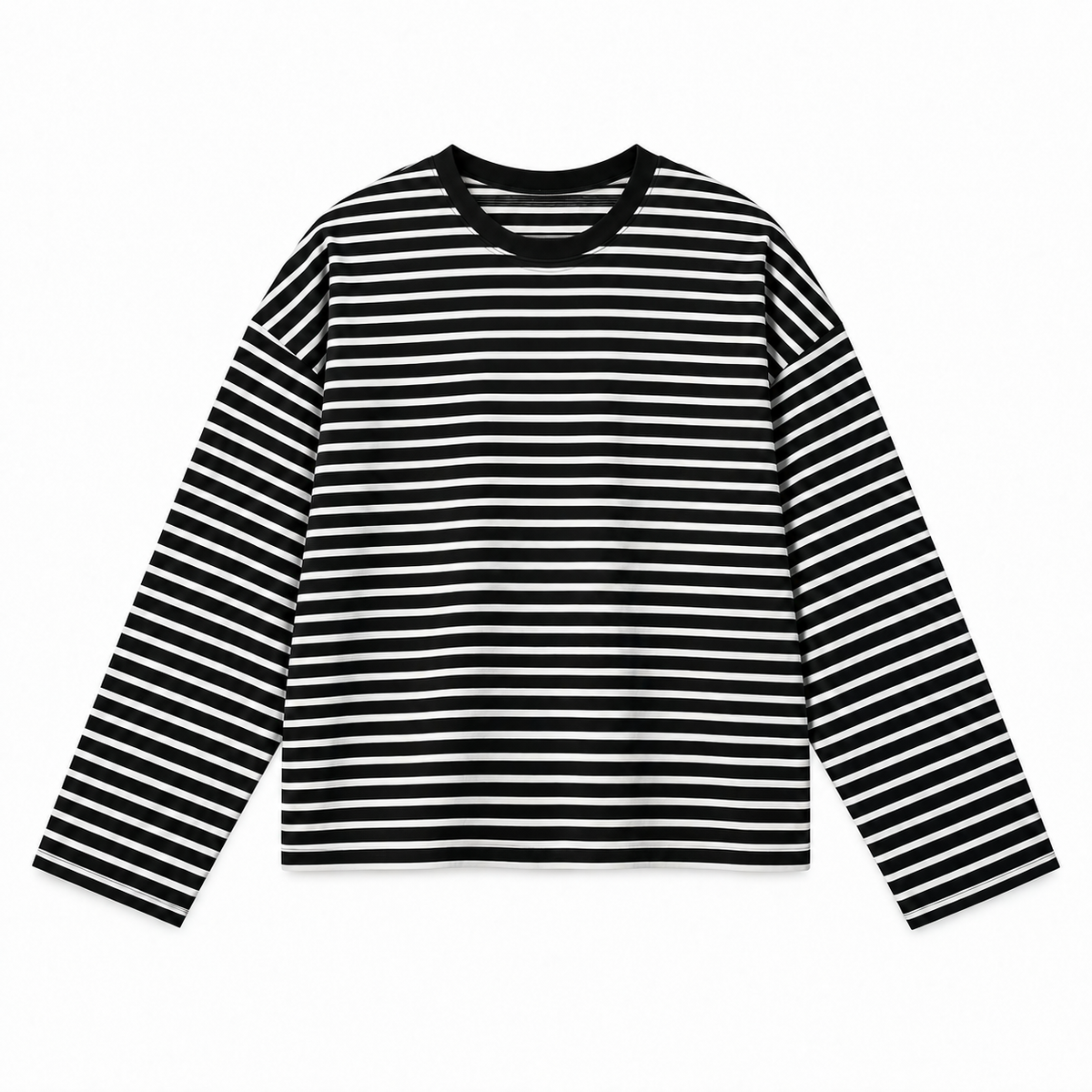 Black Stripe Relaxed Fit