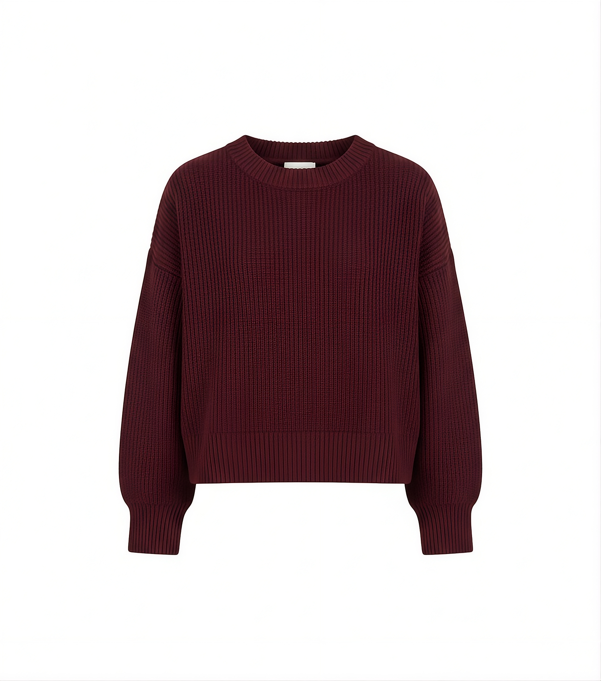 knitted sweater - Burgundy