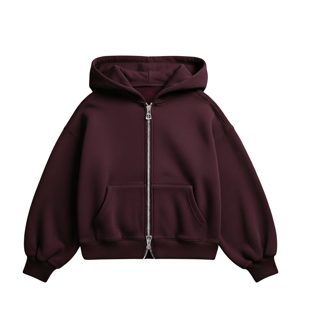 Burgundy Zip-up