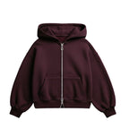 Burgundy Zip-up