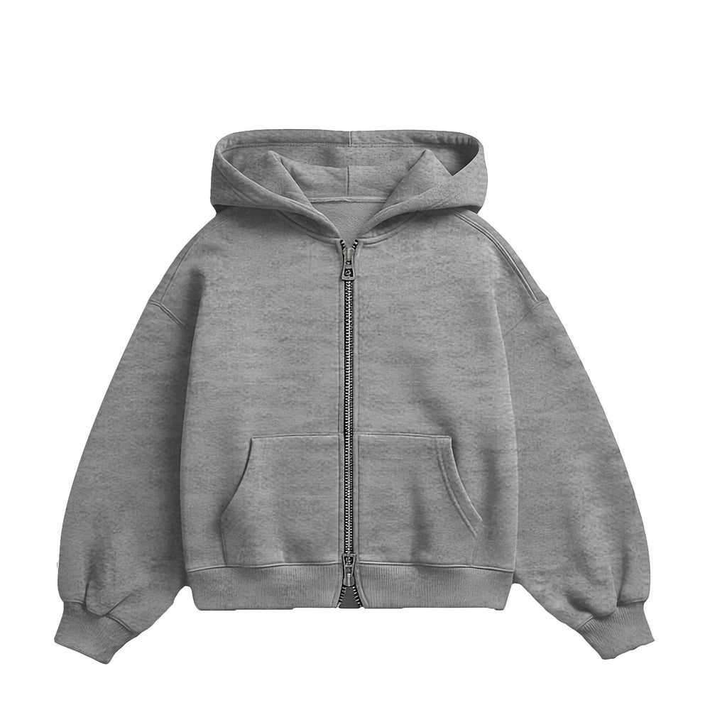 Gray Zip-up