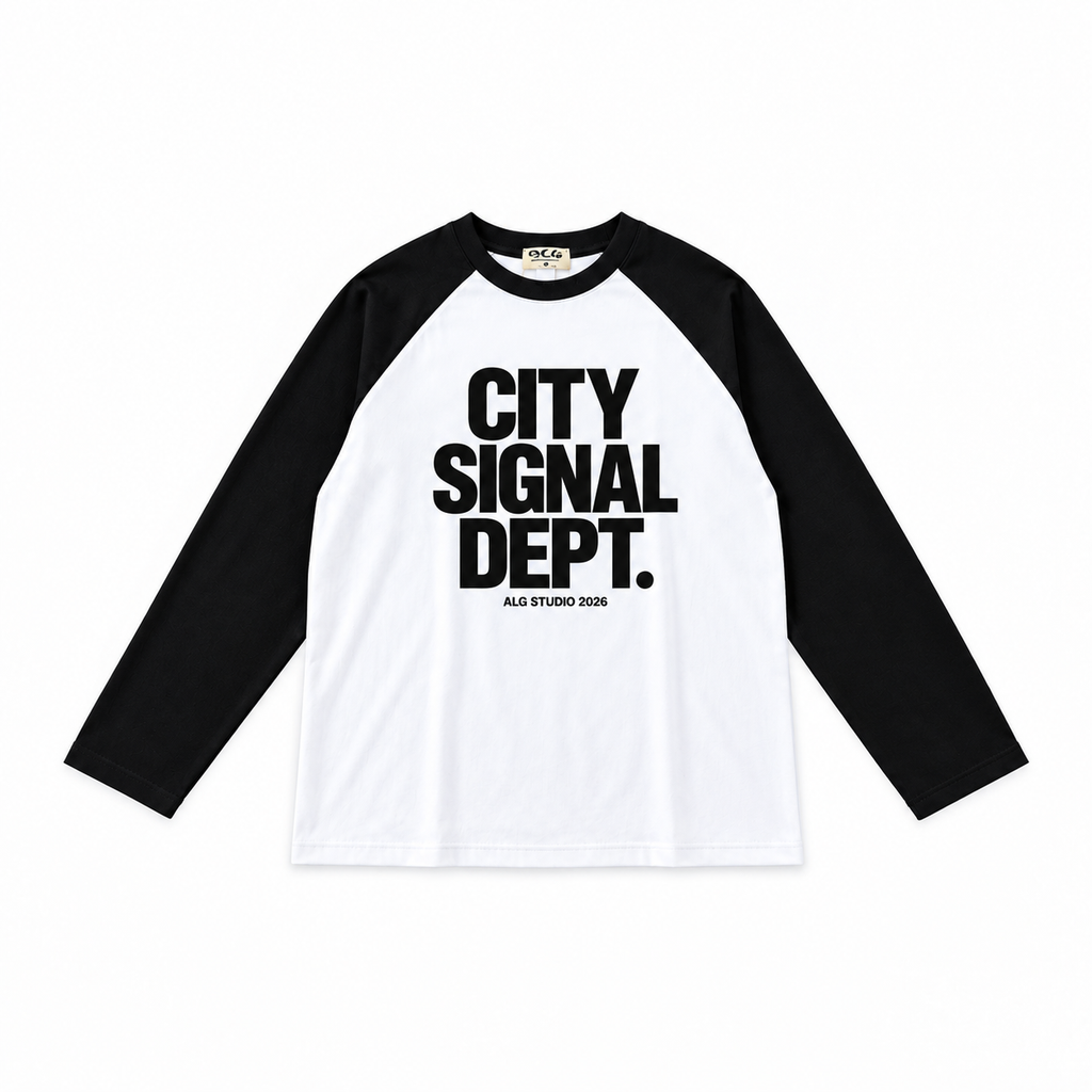 City Raglan Long Sleeve - Black