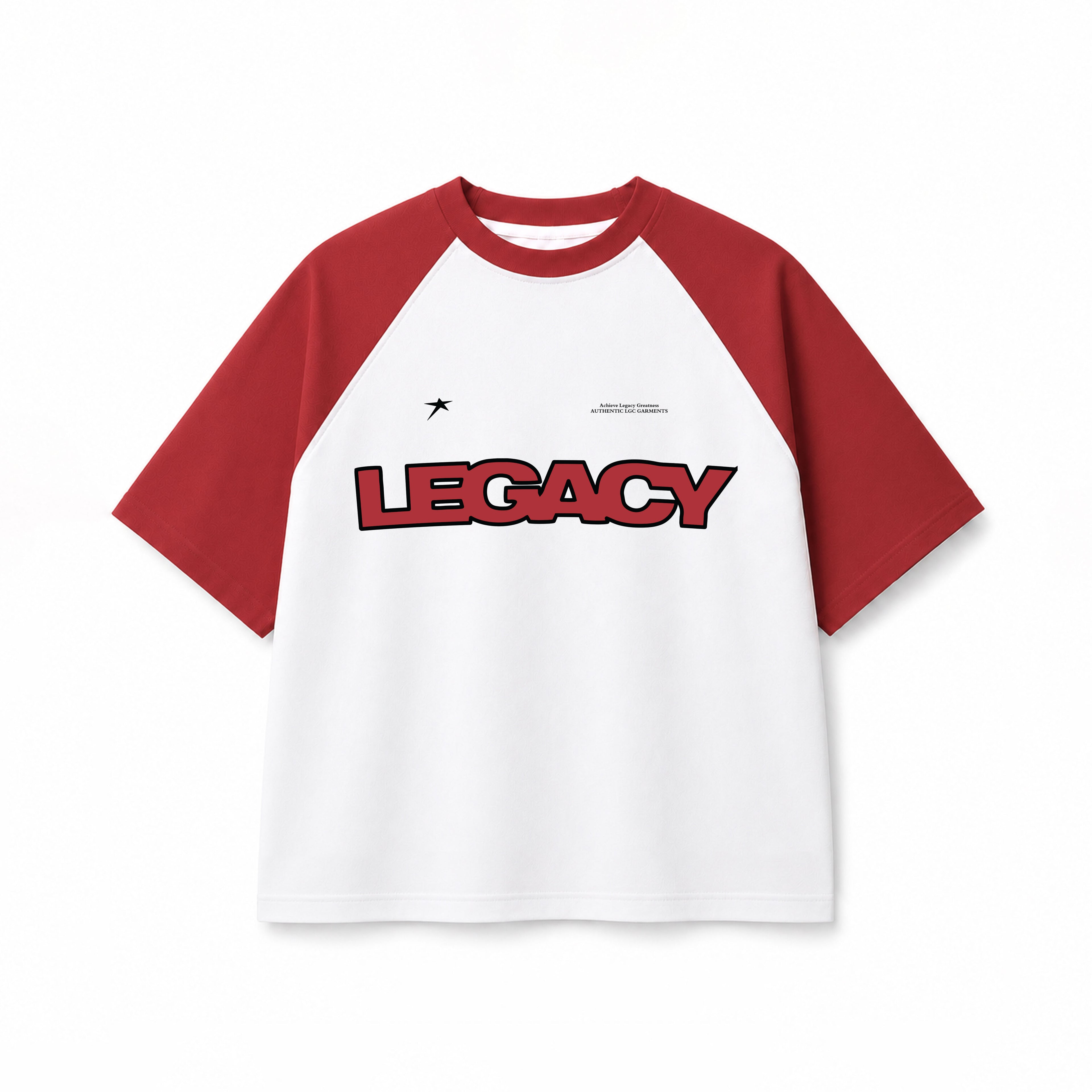Raglan sleeve IN red