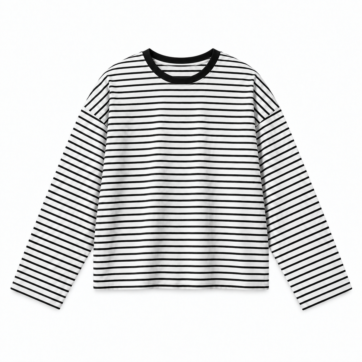 White Stripe Relaxed Fit